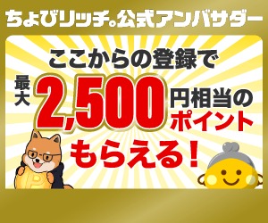 ちょびリッチ公式アンバサダー モチヤマオリジナルバナー