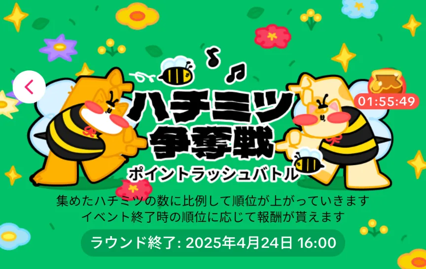 TikTokLite
ハチミツ争奪戦